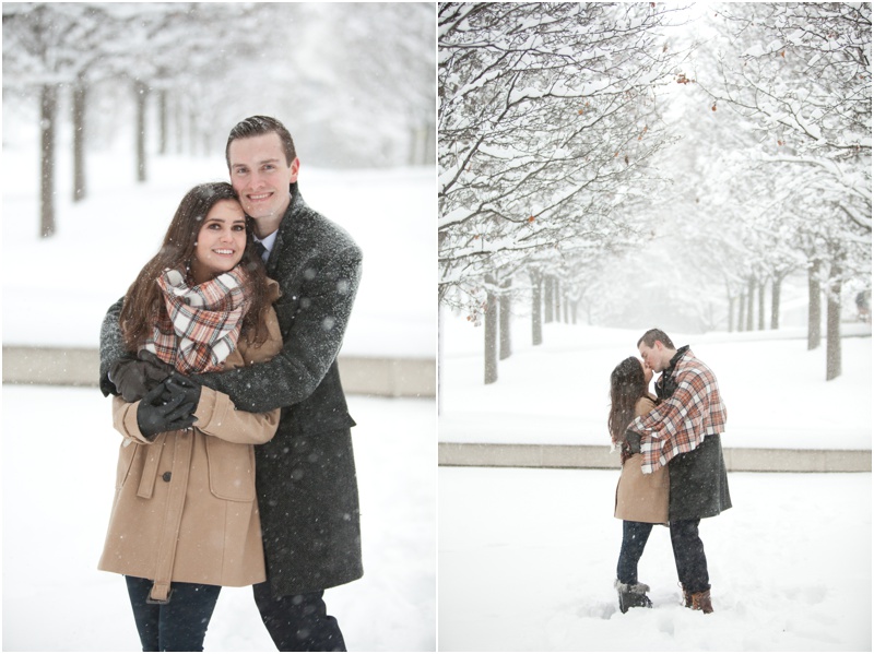 Chicago Winter Engagement Photos